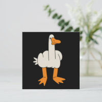 Mouette du doigt du milieu Humour geste drôle reto
