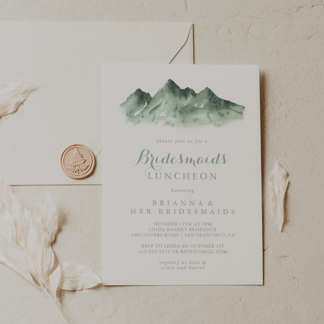 Invitation Mountain Country Bridesmaids Luncheon Douche (Créateur téléchargé)