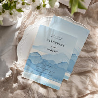 Mountain Range Blue Destination Wedding