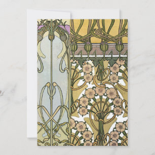 Invitation Mucha - Art nouveau Decoratifs 1901