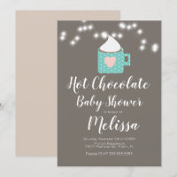 Mug de chocolat chaud de camping mignon Baby Showe