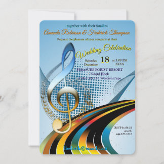 Invitation Music Lovers Celebration Themes