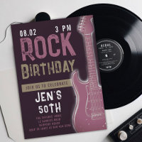 Musicien de musique rock Guitare Adulte Violet Ann