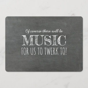 Invitation Musique à Twerk Funny Bridesmaid Proposition