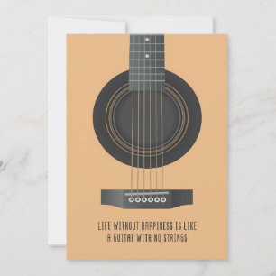 Invitation Musique Art Une Guitare Sans Cordes
