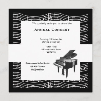 Invitation Musique de concert