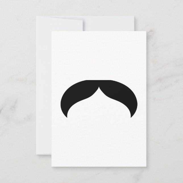 Invitation Mustache (Devant)