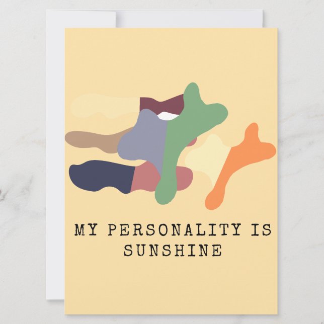 Invitation My Personality is Sunshine (Devant)