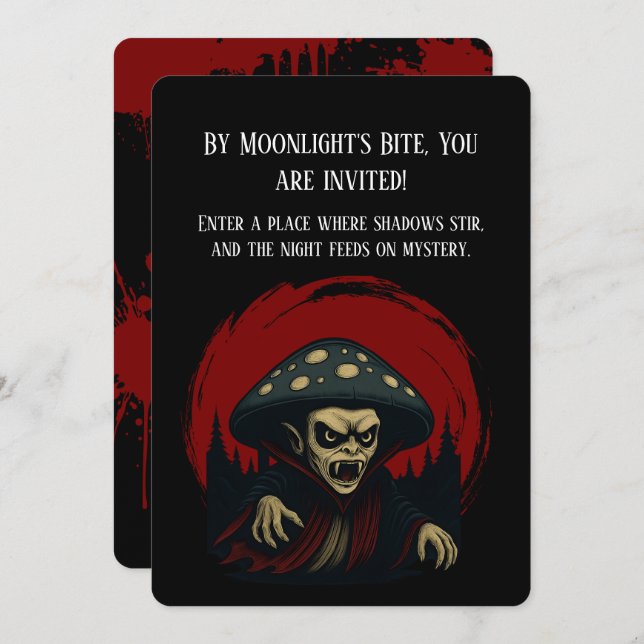 Invitation MycoVamp-Bleeding Tooth Fungi (Devant / Derrière)