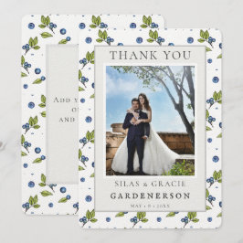 Invitation Myrtilles de mariage Merci Farmhouse