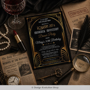 Invitation Mystère meurtrier des Années folles (également dis