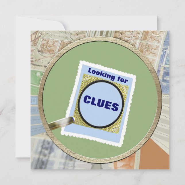 Invitation Mystery Magnification de verre de couleurs Anniver (Devant)