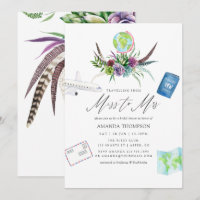 Mystical Boho Succulent Miss À Mme Fête des mariée