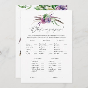 Invitation Mystical Succulents jeu de Fête des mariées