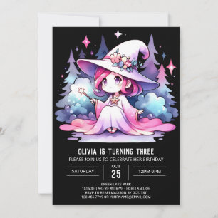 Invitation Mystical Sweet Wizard Anniversaire
