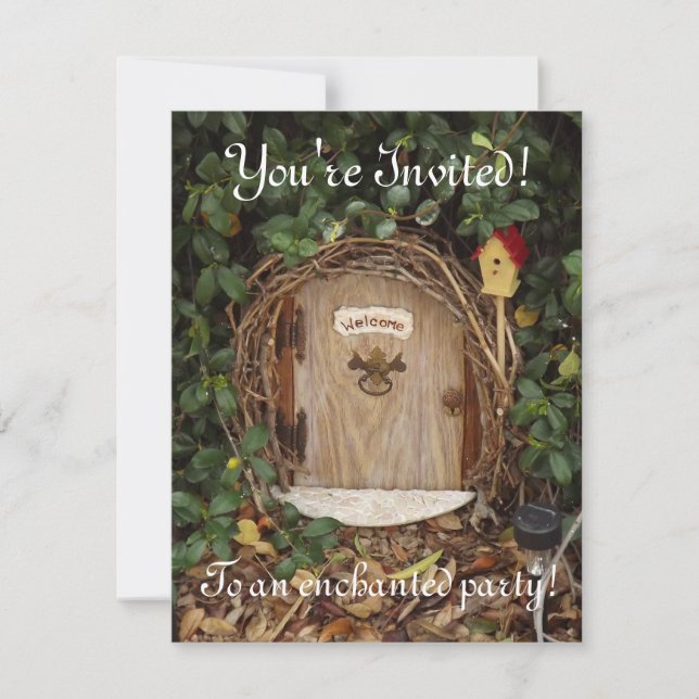 Invitation mystique de partie de porte de jardin (Devant)