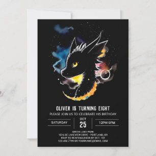 Invitation Mythique Créature Dragon Anniversaire