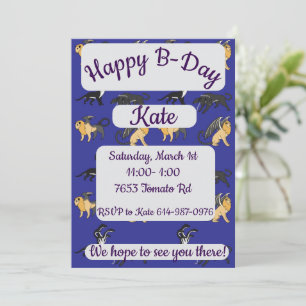 Invitation Mythologie grecque antique Joyeux Anniversaire