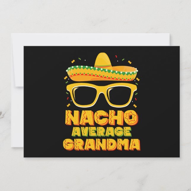 Invitation Nacho Moyenne Famille Grandma Cinco De Mayo (Devant)