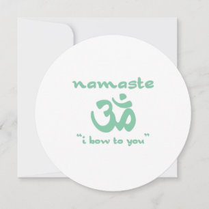 Invitation Namaste - Je vous salue