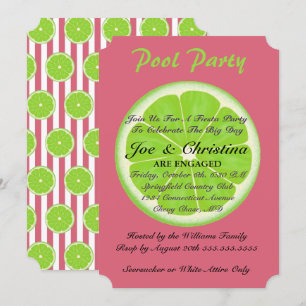 Invitation Nantucket Red & Limes Fiesta Cocktail Party