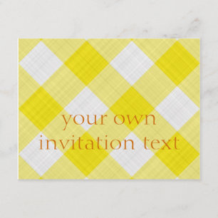 Invitation nappe jaune