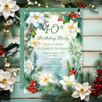 Narcisse | Fête d'anniversaire 40 ans Holly Floral