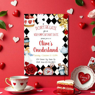 Invitation « N'Arrivez pas en Retard » Alice dans ONEderland 