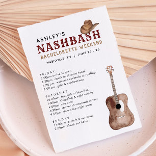 Invitation Nash Bash Nashville Bachelorette Parcours du week-