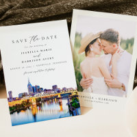 NASHVILLE Tennessee Skyline Enregistrer la date