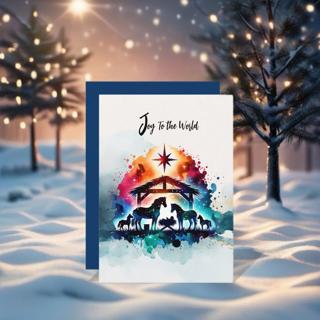 Invitation Nativité du cheval Noël (Enjoy this Beautiful Christmas Horse design! Personalize with your favorite Horse Girl!
)