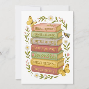 Invitation Nature et livre Lover Botanique Stack
