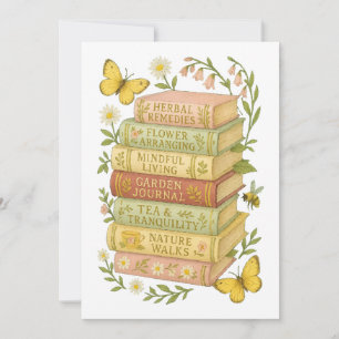 Invitation Nature et livre Lover Botanique Stack