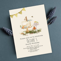 Nature Forêt Champignons Insectes Gâteau Anniversa