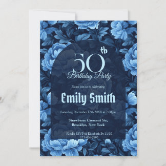 Invitation Nature Inspired Rose Flower Summer Party