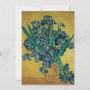 Invitation Nature morte au vase avec iris de Vincent van Gogh