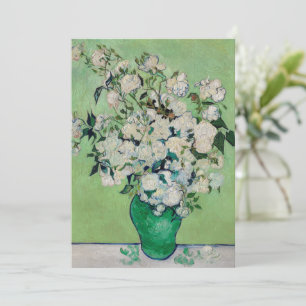 Invitation Nature morte Roses dans un vase par Vincent van Go