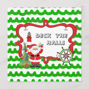 Invitation Nautical Christmas Party