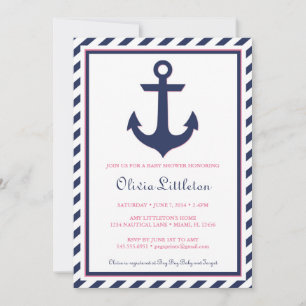 Invitation nautique de baby shower - oh c'est une