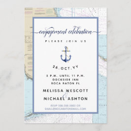 Invitation Nautique #Engagement Party | Sud #Floride