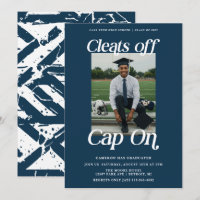 Navy Athlète diplômé Cleats off Casquette On