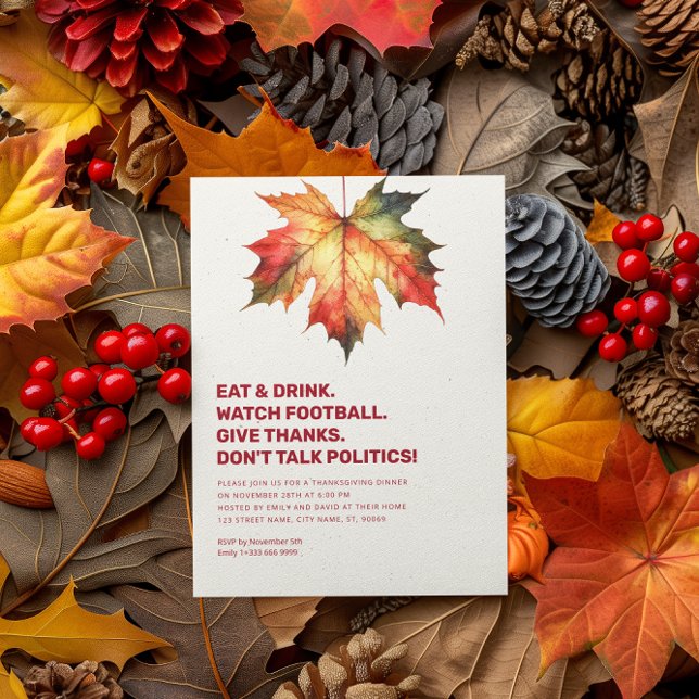 Invitation Ne parlez pas politique Bases textuelles L'Invitat (Créateur téléchargé)