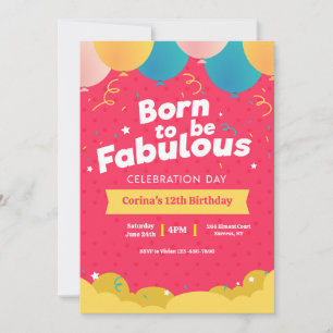 Invitation "Né pour être Fabuleux"