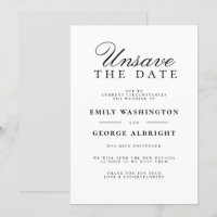 Ne Sauvegardez Pas La Date Mariage Élégant Reporté