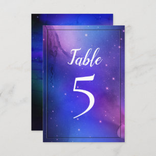 Invitation Nebula violette Art céleste Mariage spatial