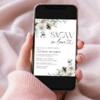 Neige dans l'amour QR À feuillage persistant invit