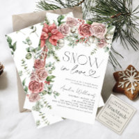 Neige en amour Pine rouge Fleurs d'hiver