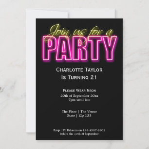 Invitation Neon