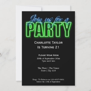 Invitation Neon