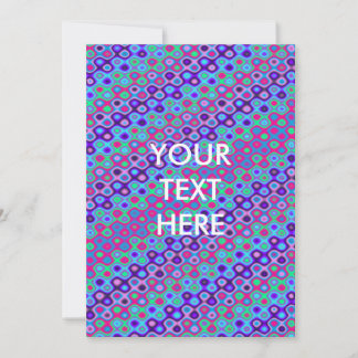 Invitation Neon Blank Wavy